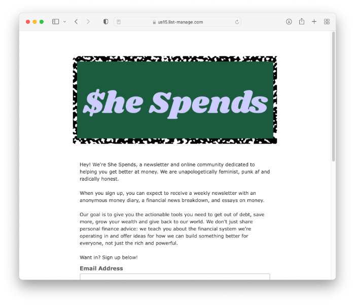She Spends